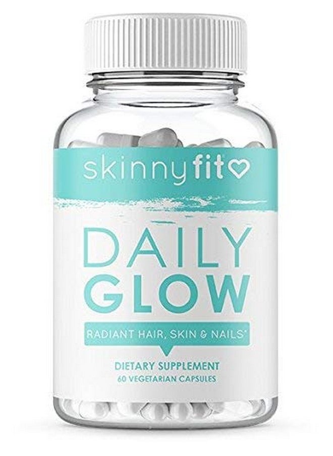SkinnyFit Daily Glow: Hair Skin And Nails Supplement For Youthfullooking Skin Brighter Complexion (60 Capsules)  - Image 3