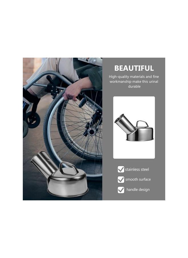Generic - Urinals for Men Spill Proof Male Urinal Urine Bottle Stainless Steel Men Urinal Potty Portable Male Urinal Cups for Incontinence Patient Elderly Travel Driving Camping Urinals - Image 1