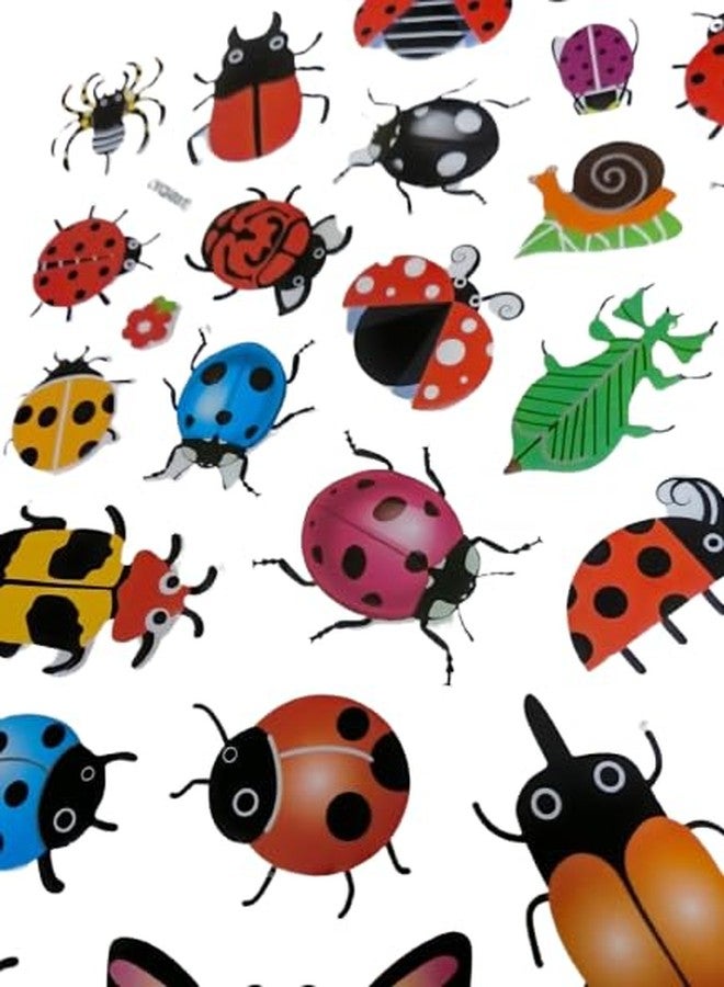 3D Insect Stickers for Arts and Crafts - Colorful Ladybugs, Beetles, and More - Perfect for Projects, Scrapbooking, and Decor (1 Packet 28 Insects) - Image 4
