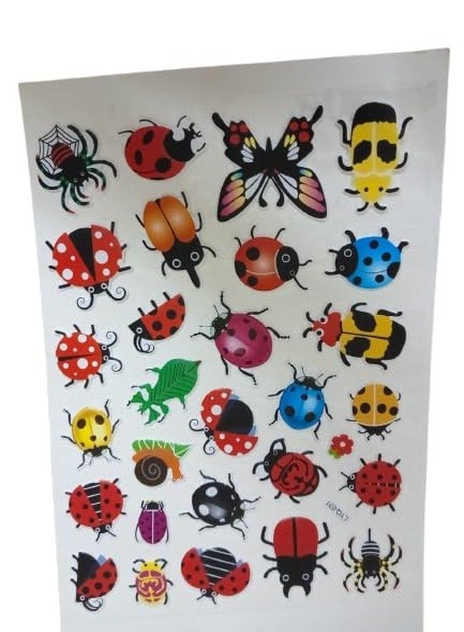 3D Insect Stickers for Arts and Crafts - Colorful Ladybugs, Beetles, and More - Perfect for Projects, Scrapbooking, and Decor (1 Packet 28 Insects) - Image 2