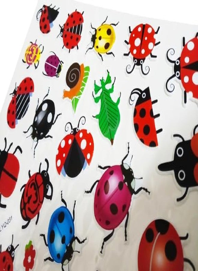 3D Insect Stickers for Arts and Crafts - Colorful Ladybugs, Beetles, and More - Perfect for Projects, Scrapbooking, and Decor (1 Packet 28 Insects) - Image 3