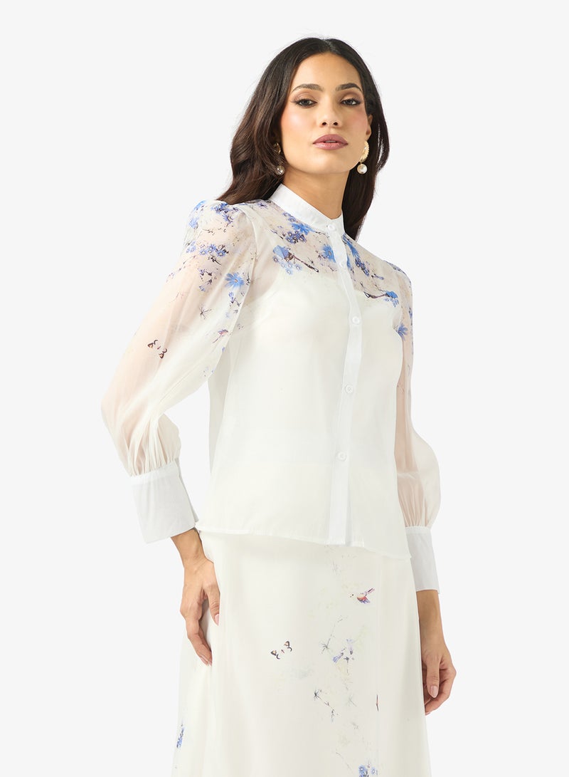 Khizana Printed Top & skirt Set - Image 3