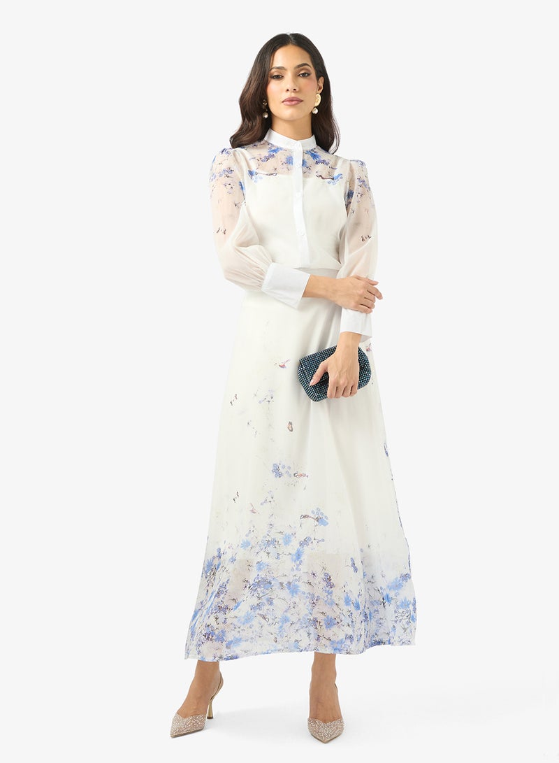 Khizana Printed Top & skirt Set - Image 5