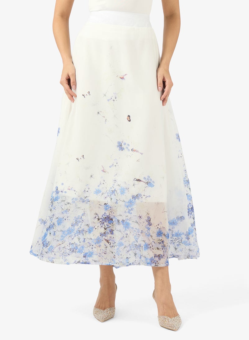 Khizana Printed Top & skirt Set - Image 4