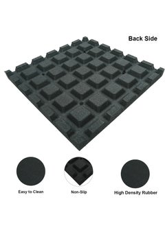Yalla HomeGym 40Mm Extra Thick Rubber Heavy-Duty Gym Floor Mat, Commercial Gym Rubber Floor Tiles Shock Absorbing 1 Squared Meter  - Image 3
