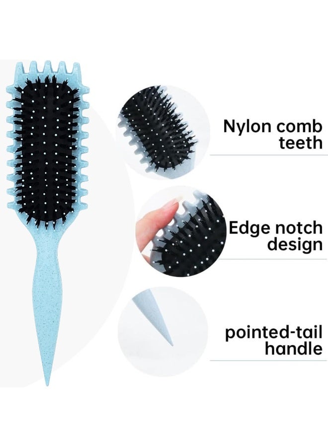 Alice - Brush, Curly Hair Brush Styling, Wet & Dry Detangler Hair Brush, The Essential Tool For Shaping & Styling Your Curls (Baby Blue) - Image 4