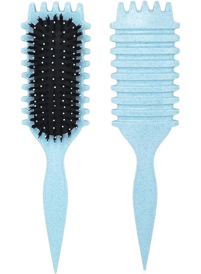 Alice - Brush, Curly Hair Brush Styling, Wet & Dry Detangler Hair Brush, The Essential Tool For Shaping & Styling Your Curls (Baby Blue) - Image 2