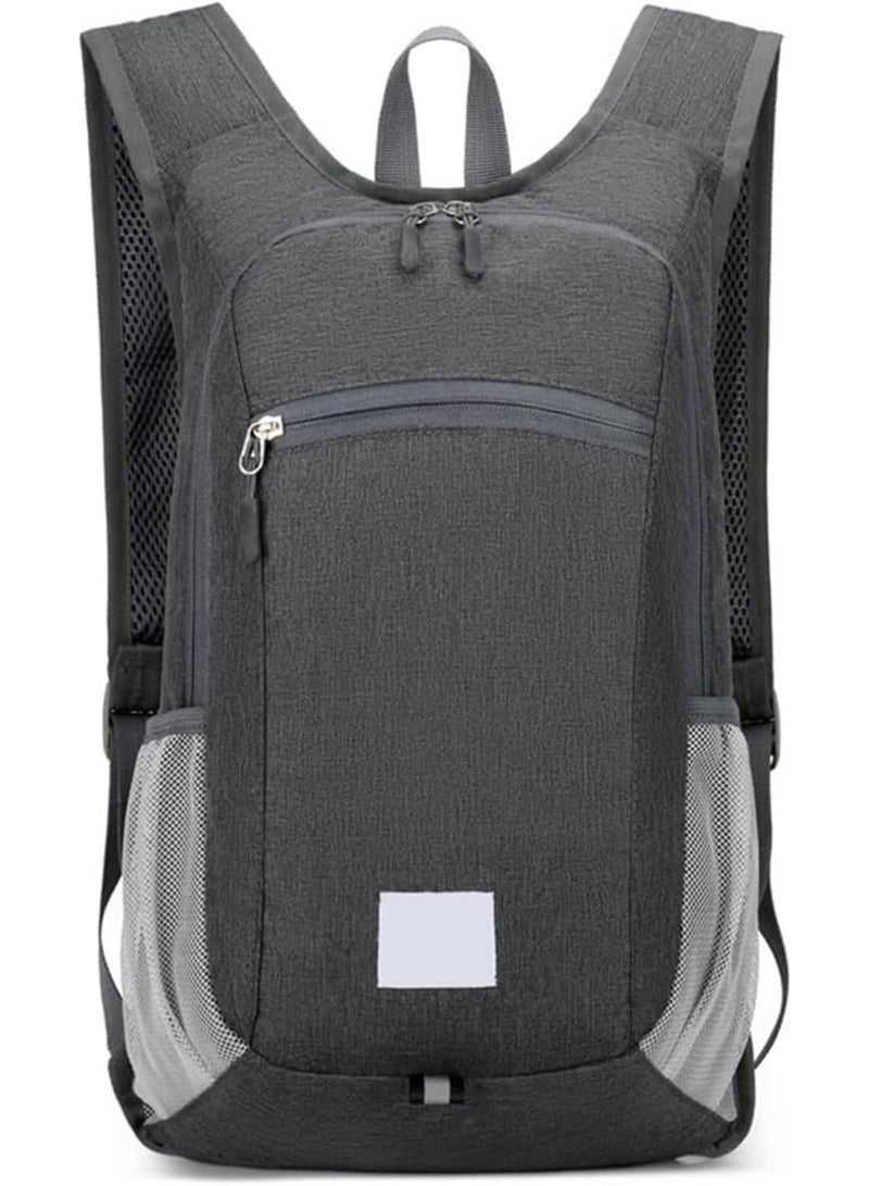 SOLARAE Foldable Backpack, 15L Lightweight Packable Hiking Backpack, Outdoor Camping Sports Knapsack for Men Women Kids Backpack for Gym (Dark Gray) - Image 1