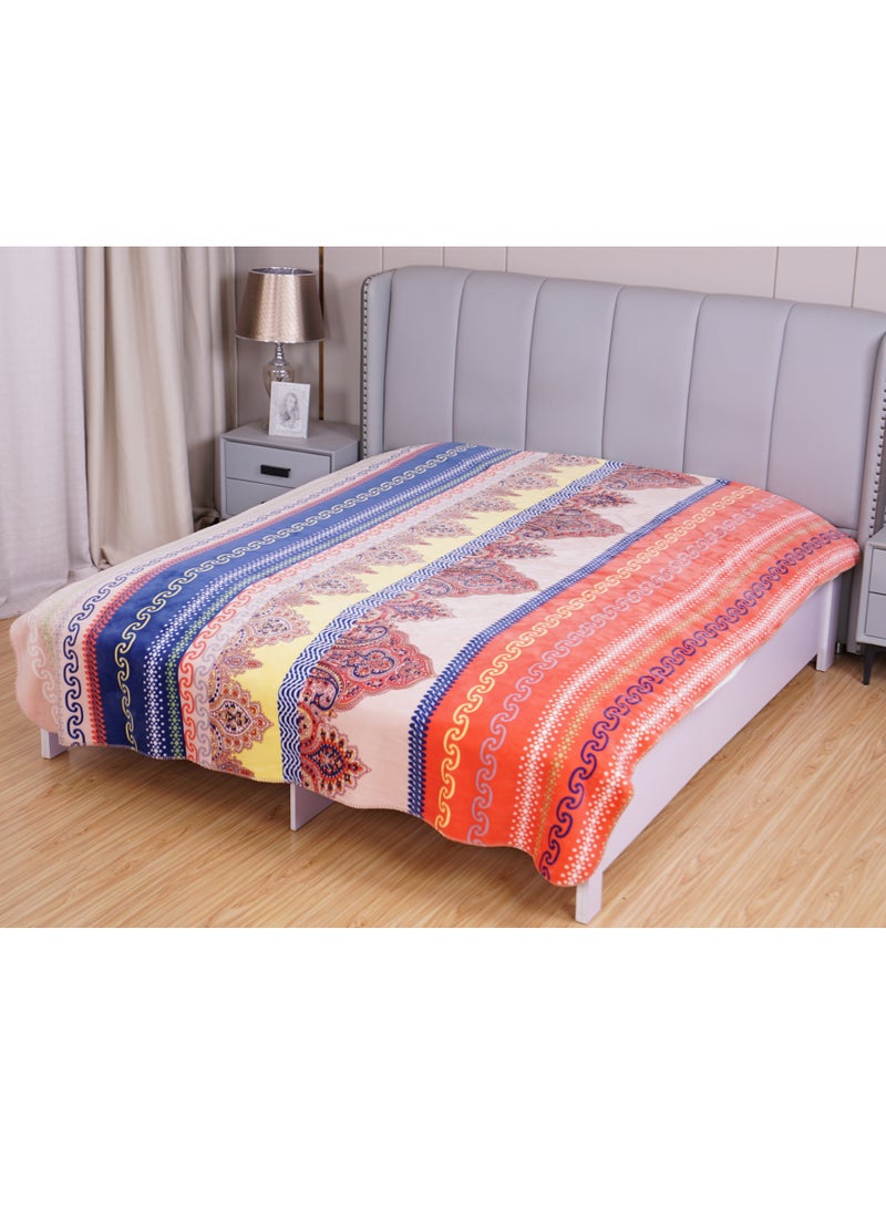 Stargold Single Ply Premium Cloudy Blanket 2 Side Separate Design And Color 100% Polyester SPUN YARN Polyester Which is Suitable Winter And Rainy Season 220X240CM 11LBS  - Image 2