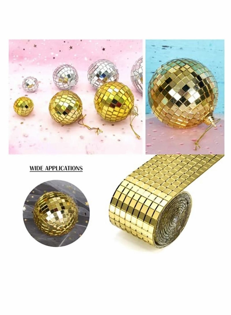 Excefore 1464 Pieces Self Adhesive Mini Square Glass, Decorative Craft DIY Accessory Mirrors Mosaic Tiles (silver) - Image 5