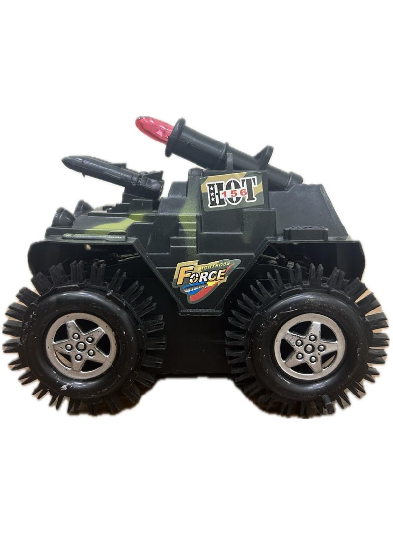 Tumbling Tank Toy Car 360 Rolling Battery black  - Image 1