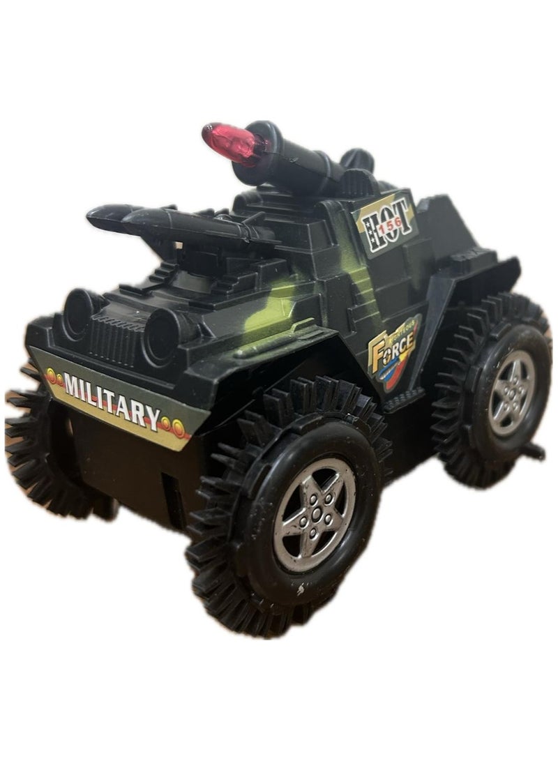 Tumbling Tank Toy Car 360 Rolling Battery black  - Image 2