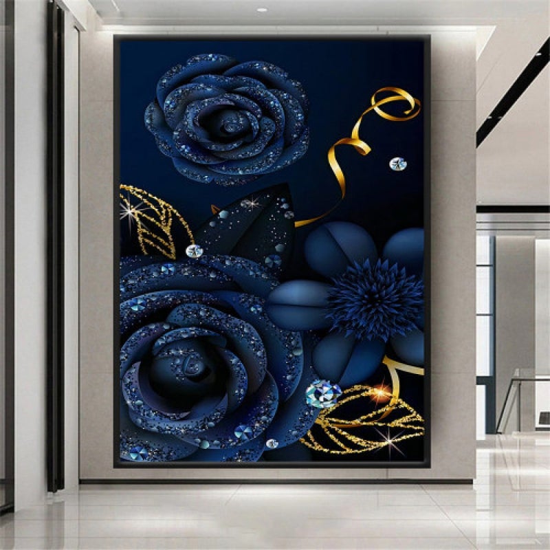 Marktna Modern design canvas print with a hollow frame, size (40×60), one piece - Image 1