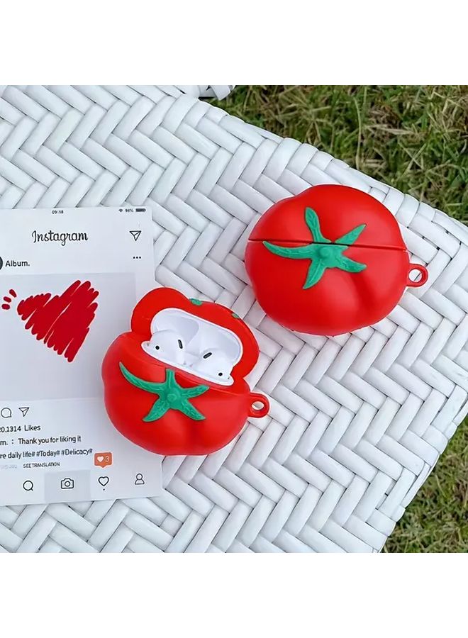 Tomato Style Airpods 1 2 Wireless Headphone Case Practical Storage Christmas Birthday Gift - Image 1