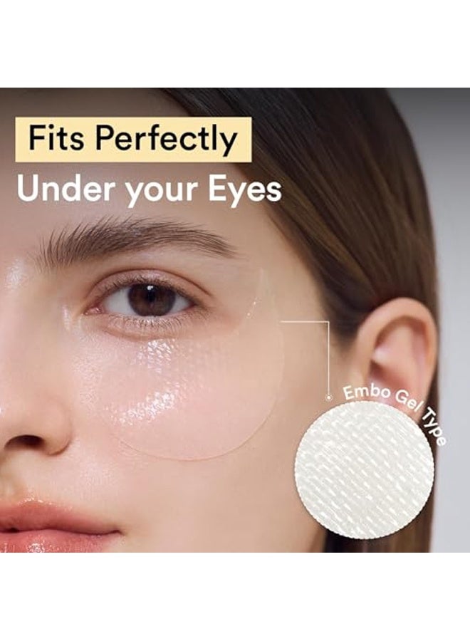 ابيب رقعة كولاجين للعين من جيريكو روز جيلي 60 رقعة، رقع كورية تحت العين للعيون المنتفخة والهالات السوداء، مضادة للتجاعيد، الكولاجين، الكافيين، النياسيناميد، السيراميد، مضادات الأكسدة، العناية بالبشرة - Image 4