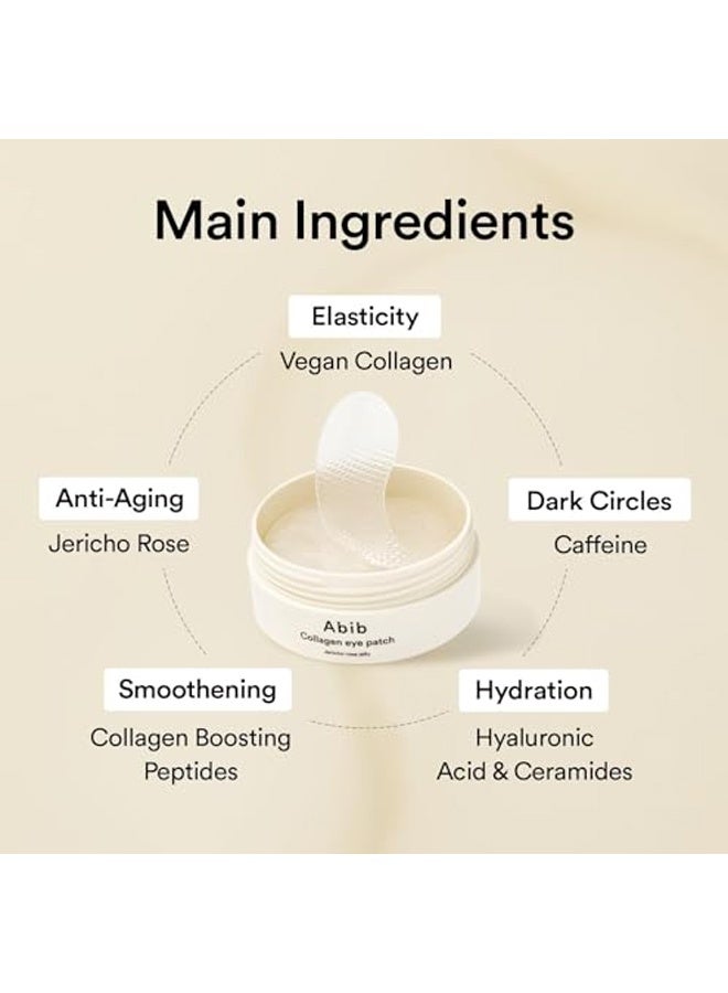 ابيب رقعة كولاجين للعين من جيريكو روز جيلي 60 رقعة، رقع كورية تحت العين للعيون المنتفخة والهالات السوداء، مضادة للتجاعيد، الكولاجين، الكافيين، النياسيناميد، السيراميد، مضادات الأكسدة، العناية بالبشرة - Image 5