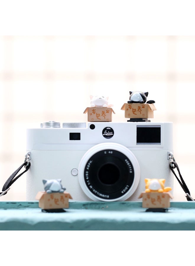 Covered Cat Hot Boot Cover SLR Camera For Canon Sonicon A7m3 Micro Single Fuji Decorative Accessories Creative-Color:Gray Cat - Image 3