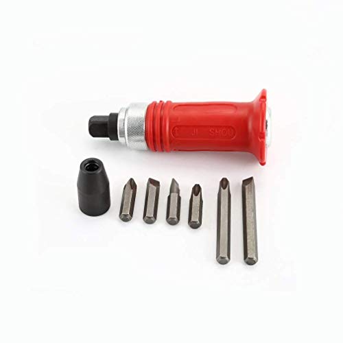Inditrust Impact Set Chrome-Vanadium Steel Screwdriver Bits Kit Multi-Functional Heavy-Duty Hand Tools Set (Red) -7 Pieces - Image 3