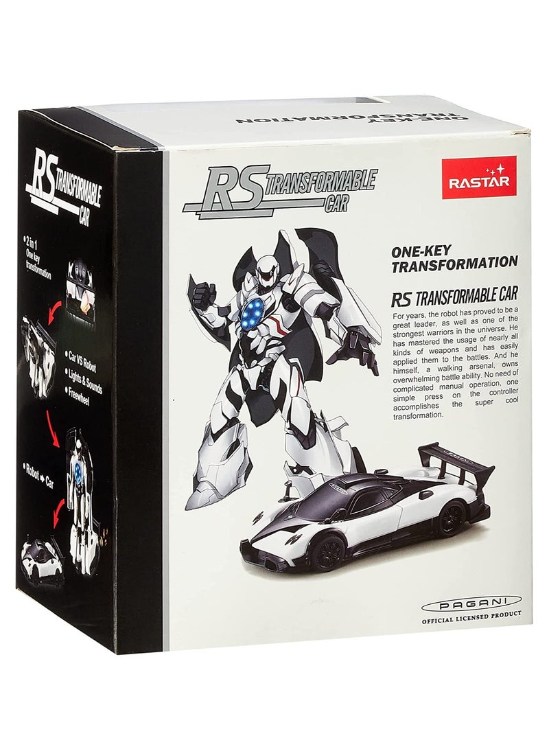 راستار سيارة قابلة للتحول بمقياس 1:32 مع أضواء وصوت - لعبة تحول بمفتاح واحد للأولاد والبنات، متعددة الألوان - هدية مثالية لأعياد الميلاد والكريسماس - Image 4
