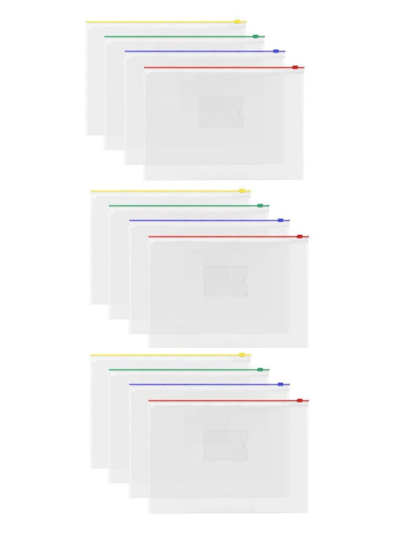 Terabyte Transparent Data Envelope With Zipper Slide Clouser B3 Pack of 12 - Image 2