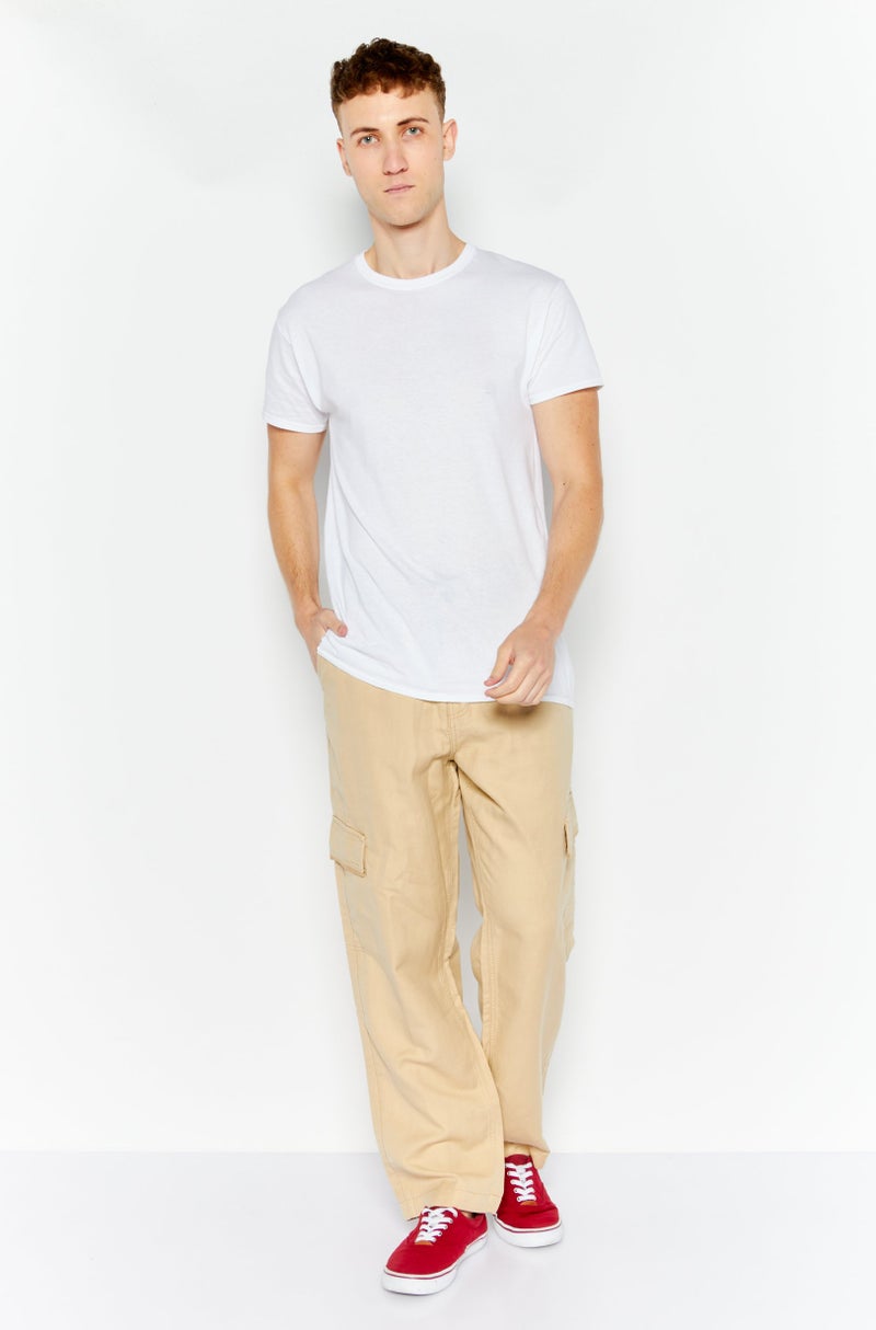 ESPRIT سروال كارجو عادي للرجال، لون تان فاتح - Image 2