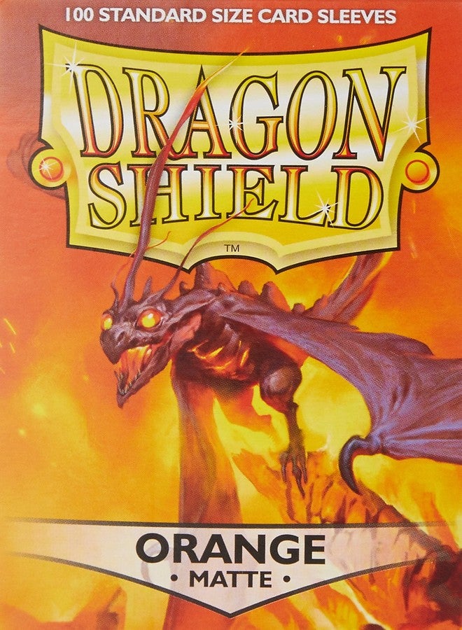 Dragon Shield Card Sleeves, Box 100, Orange Matte - Image 2