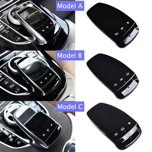 Goodithy Console Touchpad Control Mouse Cover Handwriting Touch Pad Mouse Controller Switch Cover Panel Trim Replacement for Mercedes Benz C S GLC GLS GLE E Class W205 W253 W166 W213 W222 Model B - Image 3