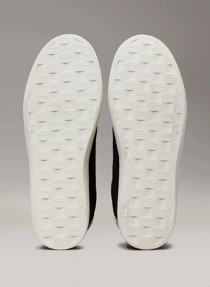 Calvin Klein Jeans Black/Bright White Canvas Trainers for Men | Best Price UAE