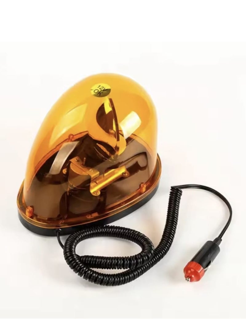 12V Vehicle Rotating Warning Light Strong Magnet Cigarette Lighter Plug Multi Color - Image 5