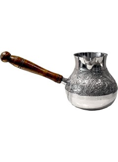 QUESERA METAL BRASS TURKISH KETTLE FOR MAKING TEA,COFFEE,CAN BE USED ON GAS,TURKISH COFFEE POT Jug  - Image 1
