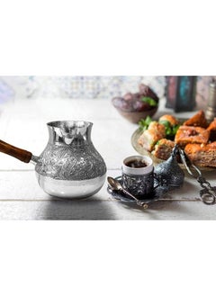 QUESERA METAL BRASS TURKISH KETTLE FOR MAKING TEA,COFFEE,CAN BE USED ON GAS,TURKISH COFFEE POT Jug  - Image 2