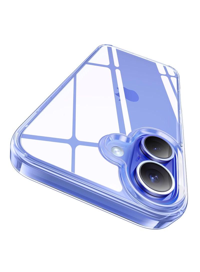 DUSALA For iPhone 16 Case Crystal Clear, [Never Yellow Technology] [12FT Mil-Grade Protection] Transparent Slim Cover Women Men for iPhone 16  Phone Case 6.1 inch, Clear - Image 1