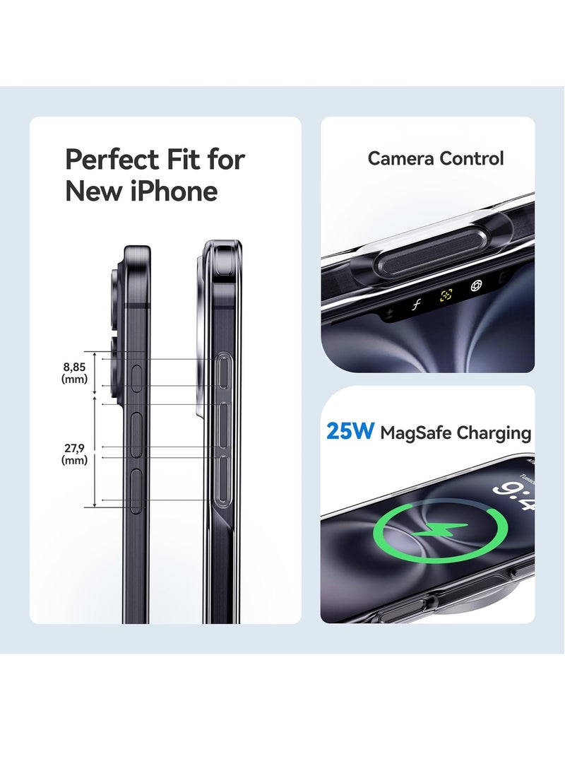 DUSALA For iPhone 16 Case Crystal Clear, [Never Yellow Technology] [12FT Mil-Grade Protection] Transparent Slim Cover Women Men for iPhone 16  Phone Case 6.1 inch, Clear - Image 5