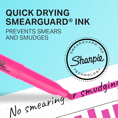 Sharpie Pocket Highlighters Narrow Chisel Tip Highlighter Marker Set Pack Of 36 In 6 Assorted Fluorescent And Pastel Highlighters Ideal For Office Teacher And School Supplies - Image 2