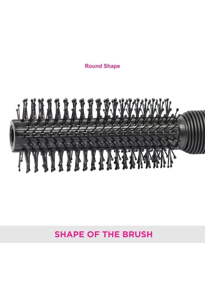 Vega Vega Round Hair Brush (India's No.1* Hair Brush Brand) For Adding Curls, Volume & Waves In Hairs| Men and Women| All Hair Types (E8-RB)  - Image 4