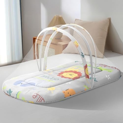 StarAndDaisy 3 in 1 Baby Mosquito net for Sleeping - Newborn, Infant Mosquito net for Baby/Soft and Comfortable Bed for 0-12 Months/Washable Cotton Design -Animal Print - Image 1