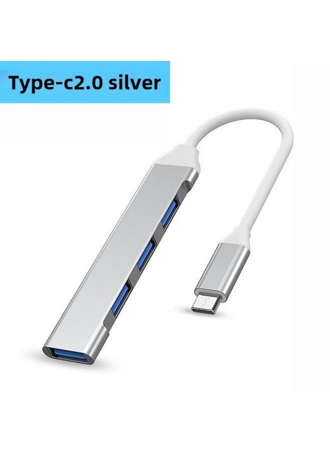 Usb Splitter Typec3.0 External One-to-four Car Mobile Phone Laptop Usb Hub Docking Station-Number Of Interfaces:Type-c 2.0 4-in-1  Bag  - Image 1