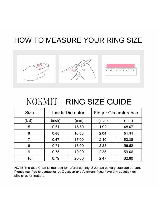 NOKMIT 1.5mm 14K Gold Filled Slim Signet Rings Thin Croissant Pinky Ring for Women Dainty Gold Twisted Stacking Statement Flat Ribbed Plain Band Comfort Fit Size 4 to 10 (7) - Image 5