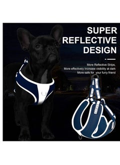 fida Step in Dog Harness Body Belt Reflective Blue Small  - Image 2