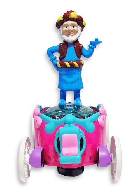 Ramadan Lantern, Great Musical Action Toy for Kids, Dancing Ramadan Lantern with Cartoon Characters on Luminous Moving Classic Cart Cute Ramadan Lanterns, New Ramadan Lantern Toy for Kids, Model ZR179-16, Thin Man, Blue