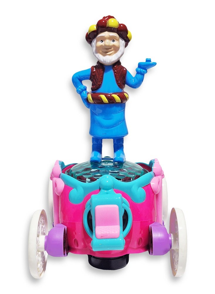 Generic Ramadan Lantern, Great Musical Action Toy for Kids, Dancing Ramadan Lantern with Cartoon Characters on Luminous Moving Classic Cart Cute Ramadan Lanterns, New Ramadan Lantern Toy for Kids, Model ZR179-16, Thin Man, Blue  - Image 1