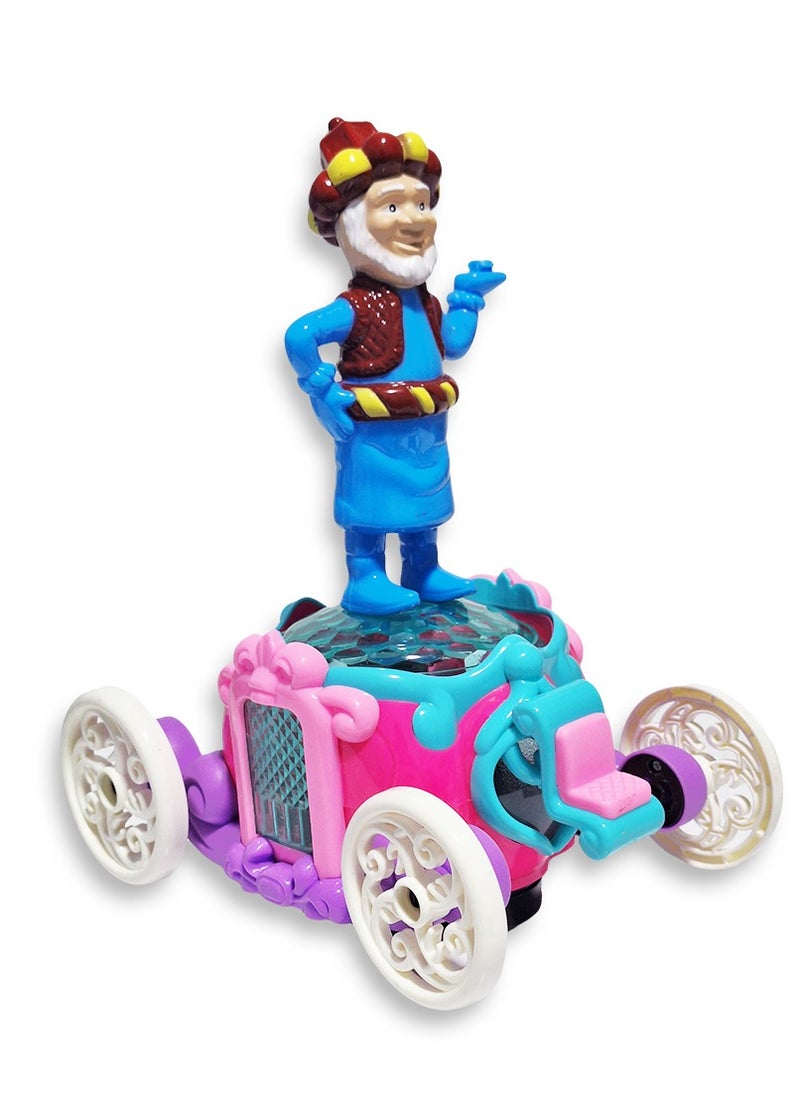 Generic Ramadan Lantern, Great Musical Action Toy for Kids, Dancing Ramadan Lantern with Cartoon Characters on Luminous Moving Classic Cart Cute Ramadan Lanterns, New Ramadan Lantern Toy for Kids, Model ZR179-16, Thin Man, Blue  - Image 2