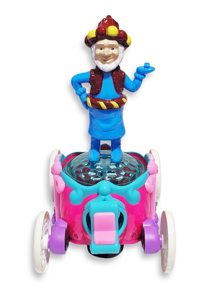 Generic Ramadan Lantern, Great Musical Action Toy for Kids, Dancing Ramadan Lantern with Cartoon Characters on Luminous Moving Classic Cart Cute Ramadan Lanterns, New Ramadan Lantern Toy for Kids, Model ZR179-16, Thin Man, Blue  - Image 3