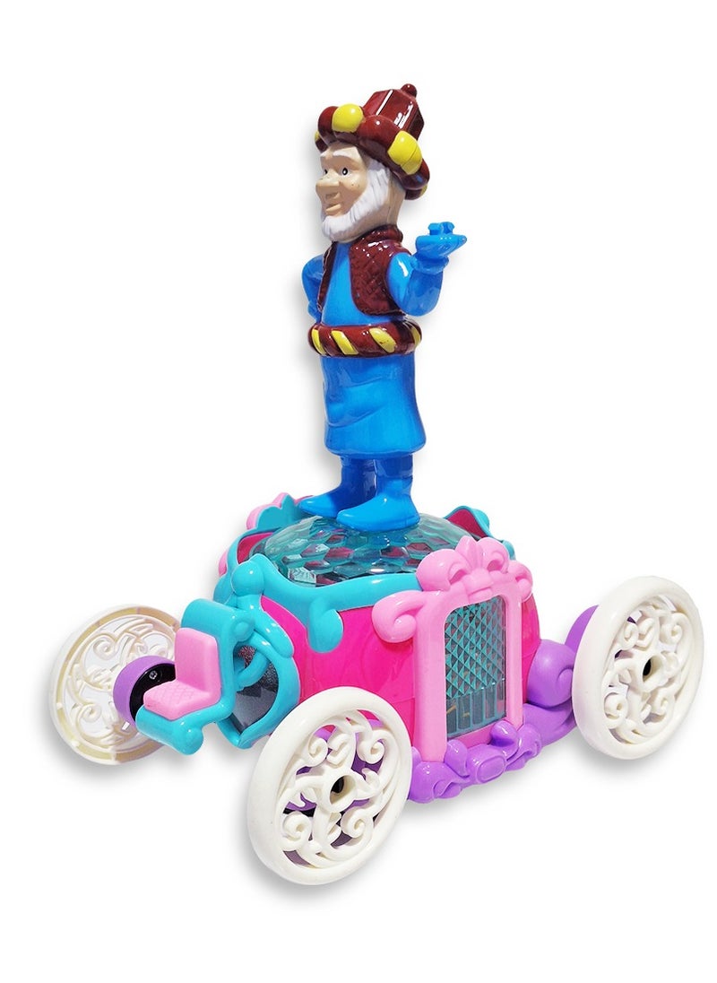 Generic Ramadan Lantern, Great Musical Action Toy for Kids, Dancing Ramadan Lantern with Cartoon Characters on Luminous Moving Classic Cart Cute Ramadan Lanterns, New Ramadan Lantern Toy for Kids, Model ZR179-16, Thin Man, Blue  - Image 4