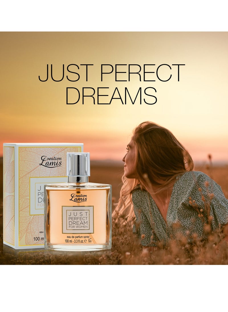 Creation Lamis - Just Perfect Dream Eau de Parfum For Women 100ml (Pack of 2) - Image 1