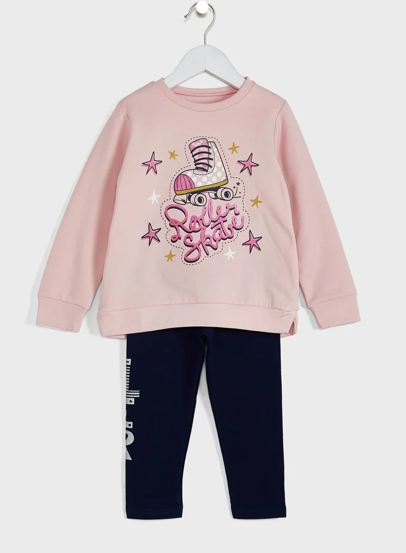 Babybol Kids Printed Tracksuit