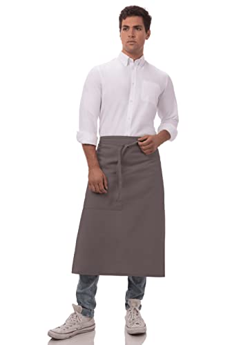 Chef Works Unisex Bistro Chef Apron, Slate, One Size - Image 2