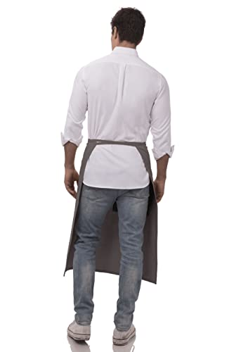 Chef Works Unisex Bistro Chef Apron, Slate, One Size - Image 3