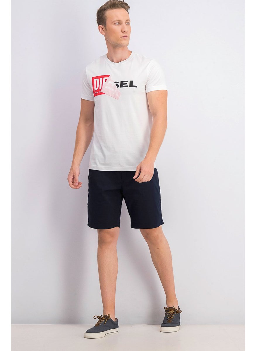 DIESEL - Men T,Diego Qa T-shirt, White and Black and Red - Image 1
