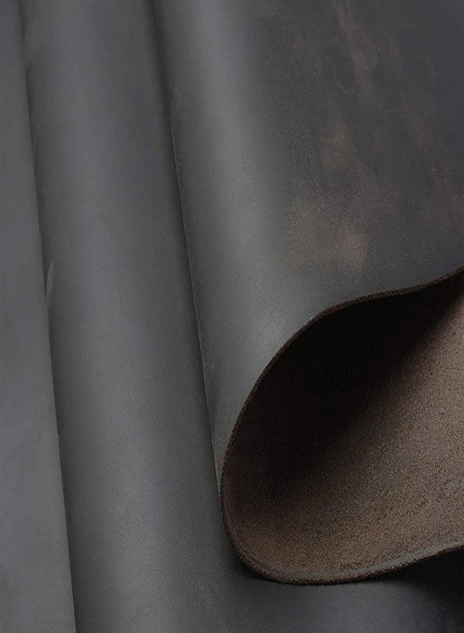 Seek4comfortable Leather Hide Thick Cowhide Finished Full Grain Cow Hide Leathers for Arts Crafts Tooling Sewing Hobby Workshop Crafting Accessories 12x24in, Dark Coffee - Image 1